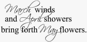 March April  English Proverb